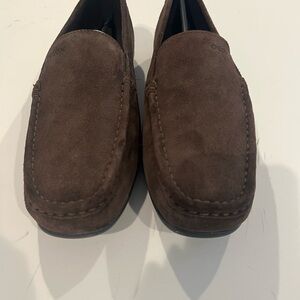 New Geox Men's Brown Suede Loafers